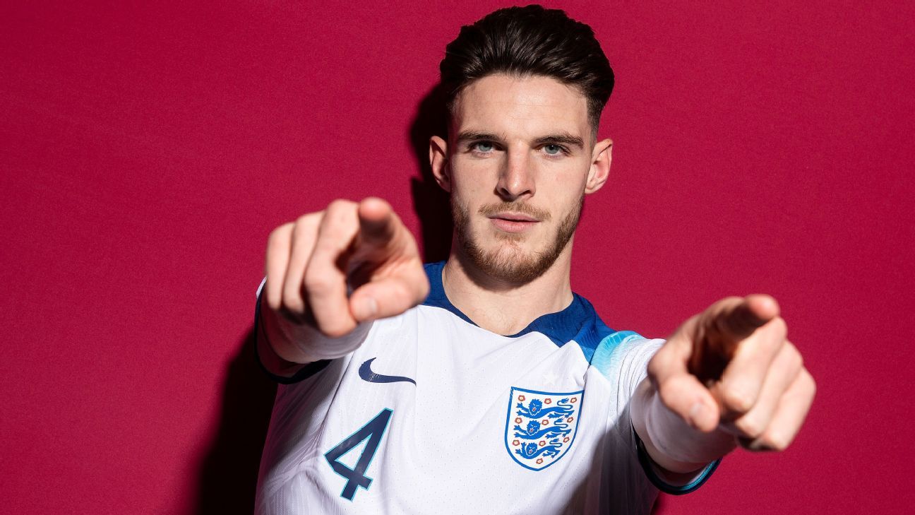 Declan Rice — #3 Los futbolistas más guapos del mundial 2026